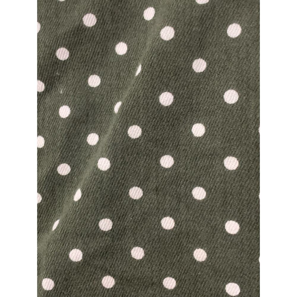 Chico's So Slimming Army Green Girlfriend Polka Dot Ankle Stretch Jeans‎ sz 2=12 - Picture 6 of 8